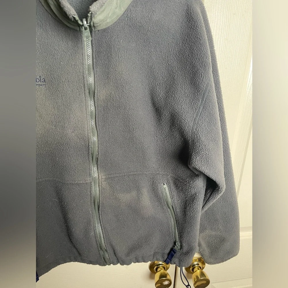 Columbia Sportswear Mens Fleece Jacket Full Zip Long Sleeve Green Size Medium - Picture 4 of 9